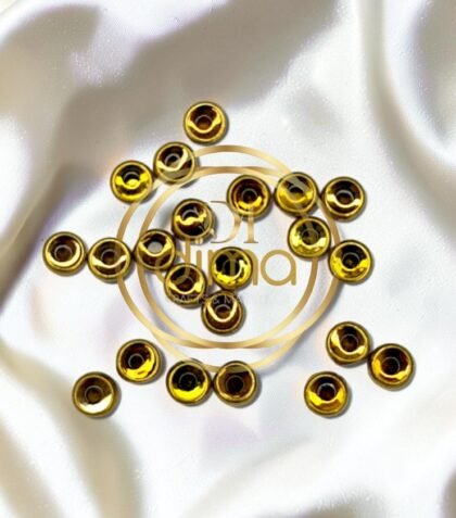Kundan Stones Round Shape 4MM Gold Color 01