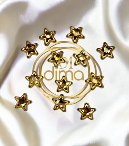 Kundan Stones Star Shape Big Gold Color 01