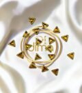 Kundan Stones Triangle Shape Small Gold Color 01