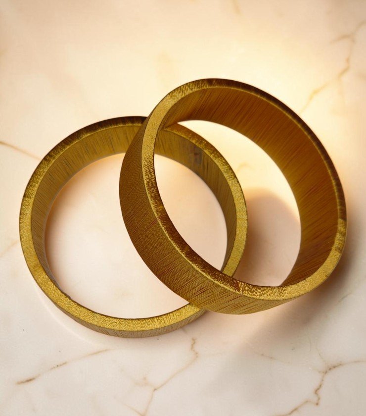 Flat Wrapped Bangles 1 Cut 2 Flat Wrapped Bangles 1 Cut 2