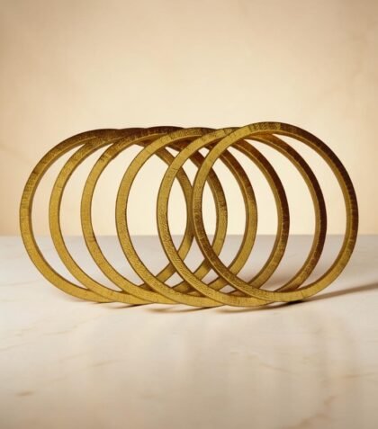 Flat Wrapped Bangles 6 Cut 2