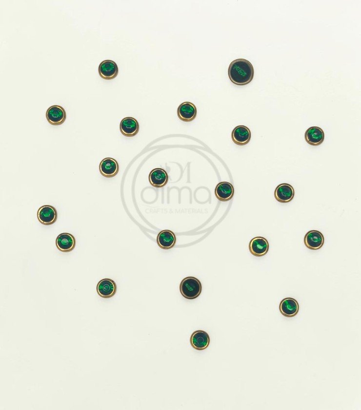 Glossy-Round-4mm-Kundan-Stones-Dark-Green-2
