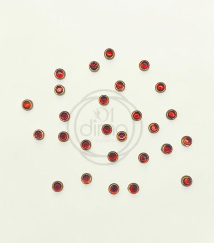 Glossy-Round-4mm-Kundan-Stones-Red-2