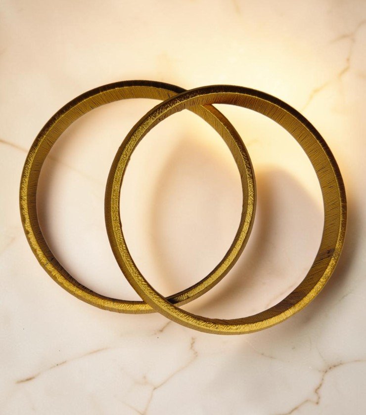 Round Wrapped Bangles 2 Cut 2 Round Wrapped Bangles 2 Cut 2