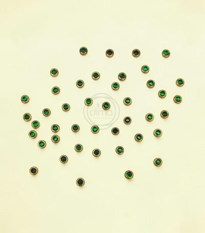 glossy-round-3mm-kundan-stones-dark-green-2